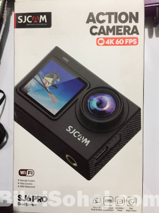 Action Camera 4K 60FPS SJ6 Pro Dual Camera